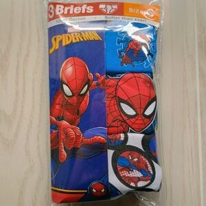 Marvel‎ Spiderman 3-Pack Boys Briefs Size 6 Underwear 100% Cotton